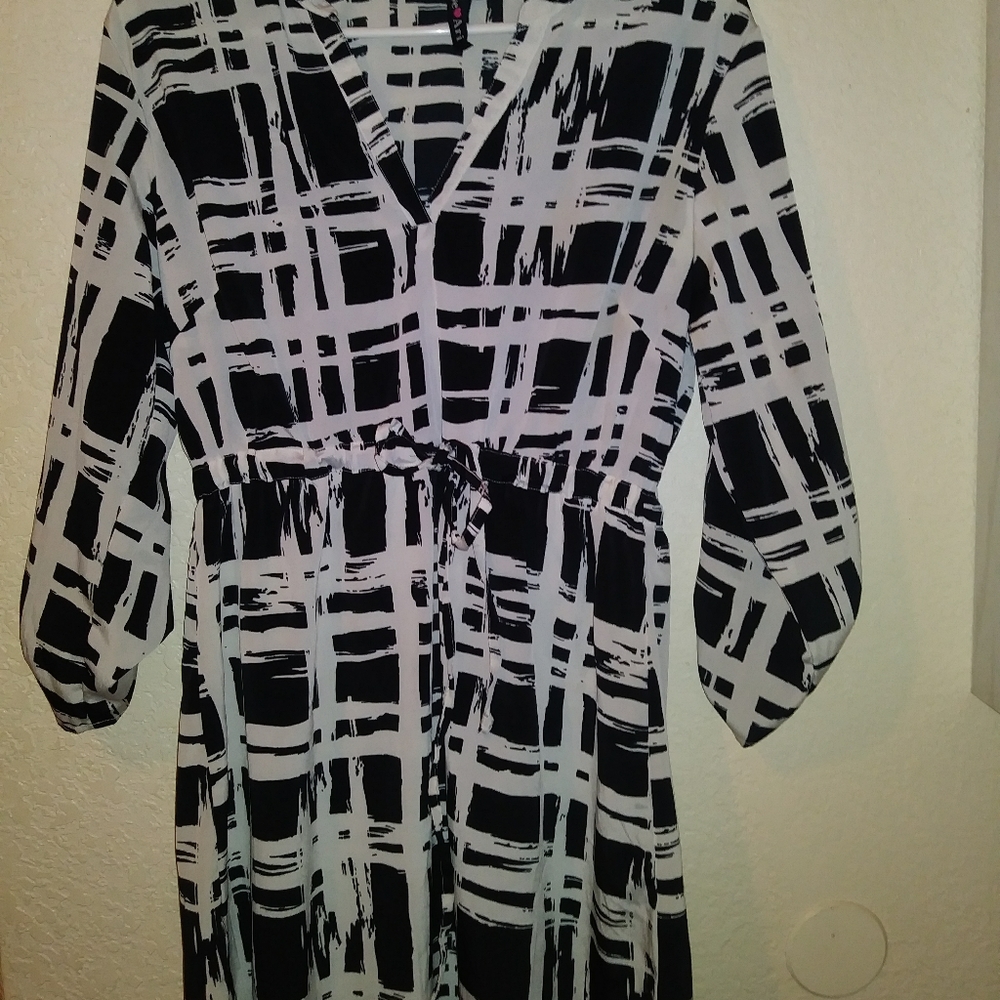 Love Ari black and white dress